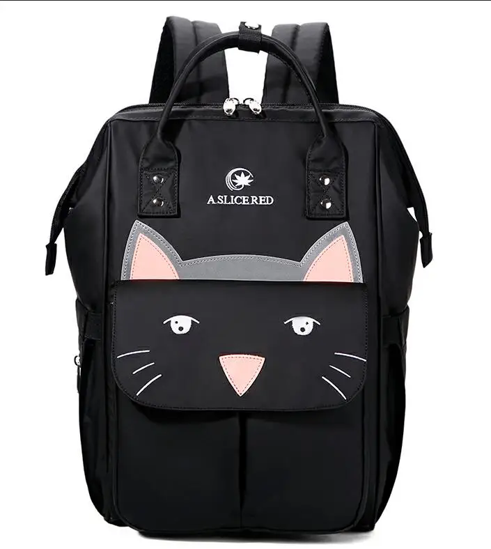 Big eyes black Рюкзак Mommy Bag большой мешок пеленки детские Организатор для беременных Водонепроницаемый кормящих сумка для Детская сумка для путешествий - Цвет: Big eyes black
