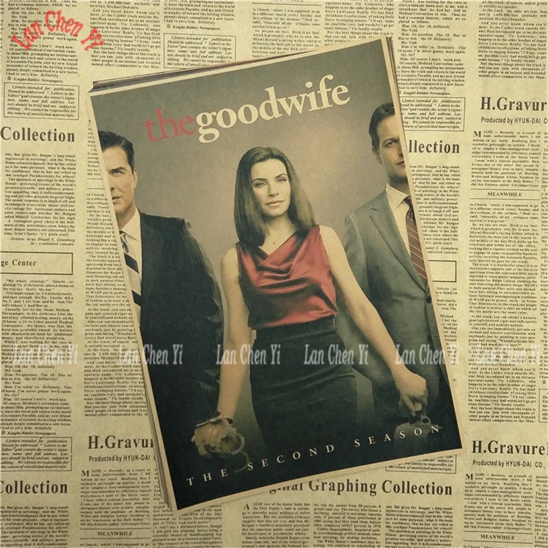 Художественный постер из крафт-бумаги с изображением хорошей жены Настенная