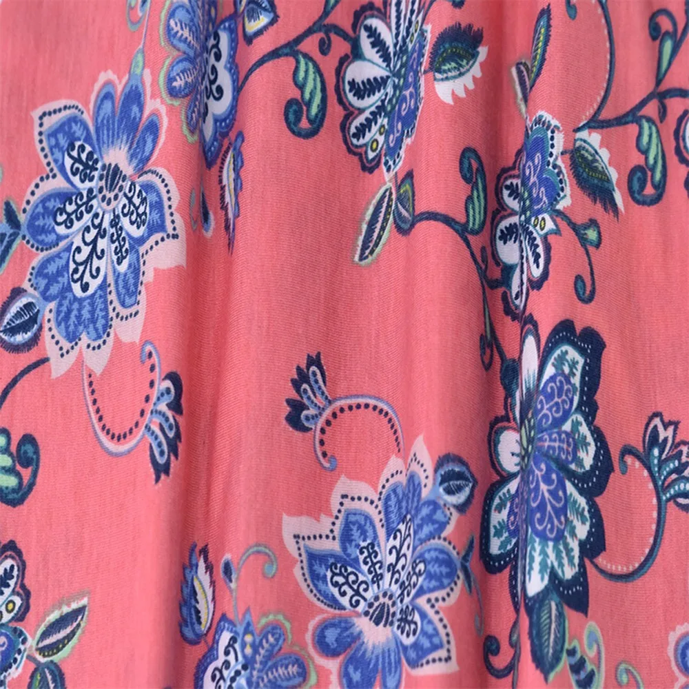 2018 модная одежда с цветочным принтом Джерси Ткань для шитья брюки платье юбка