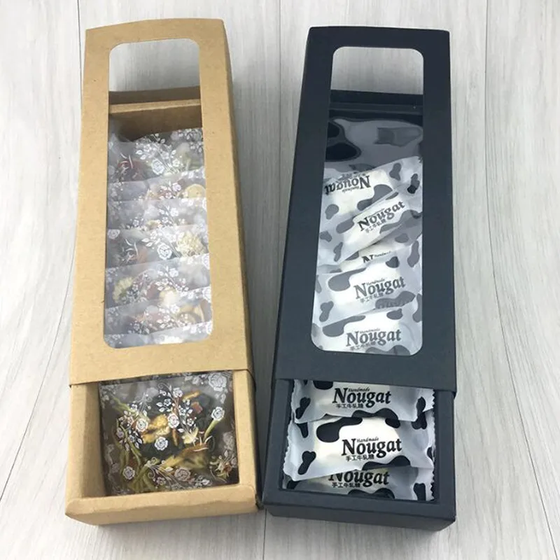 Коробка из крафт бумаги для конфет стандартная подаропосылка коричневая бумага