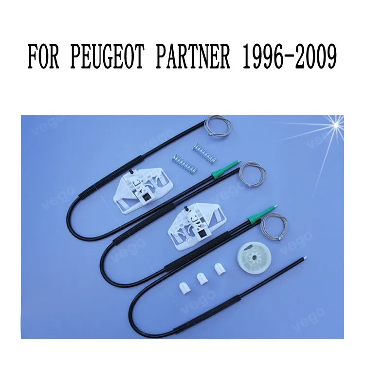 

For PEUGEOT PARTNER 1996-2009 Power Electric Car Window Regulator Window Lifter Repair Kit Set 4/5 door Front Left and Right