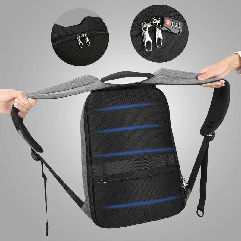 Tigernu, Новое поступление, Оксфорд, мужской рюкзак для ноутбука, Mochilas, защита от кражи, водонепроницаемый, роскошный рюкзак для мужчин, зарядка через usb, большой, bolso hombre