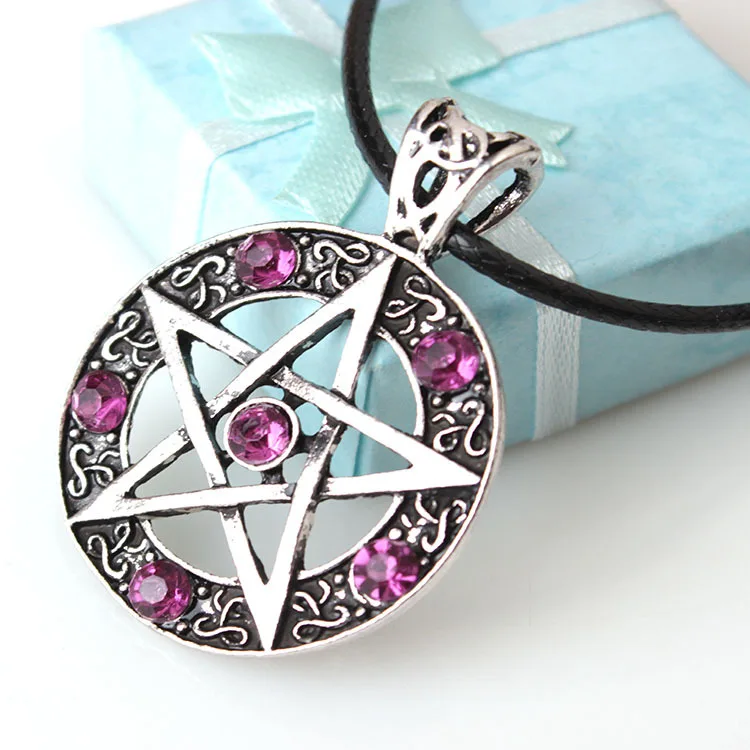 Ожерелье с подвеской в виде пентаграммы новый стиль Wicca Pagan