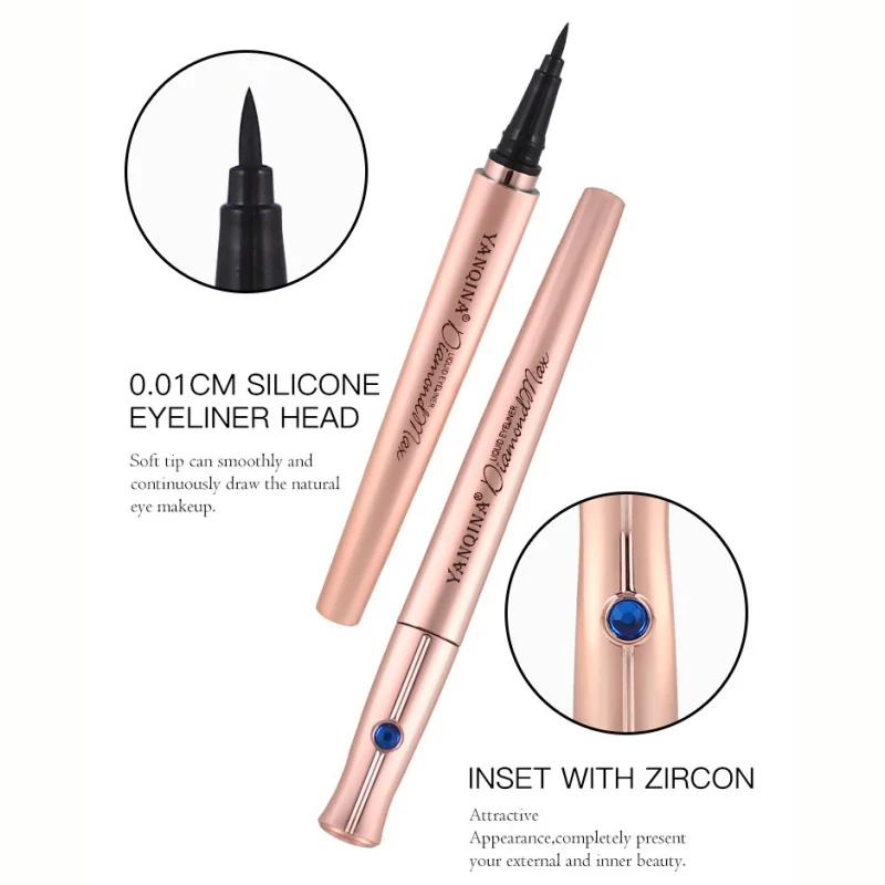 Розовый Золотой подводка для глаз жидкая Красота Косметика водостойкая