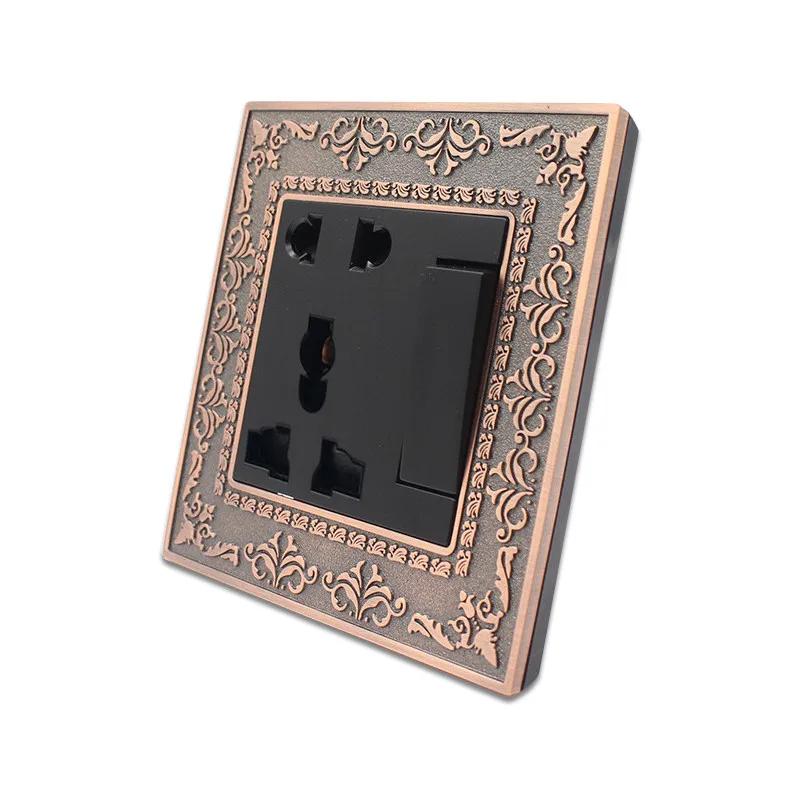 Роскошный выключатель света 1 банда способ 16A и 5 Pin универсальная настенная