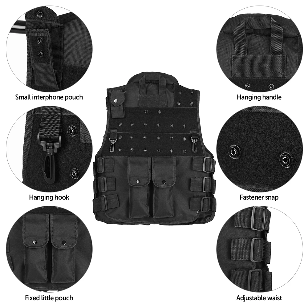 Военный тактический жилет для улицы тренировочный CS охоты защитный модульный