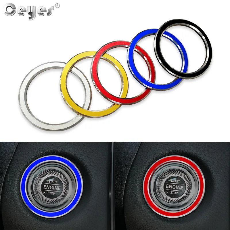 Ceyes, автомобильный Стайлинг, старт двигателя, задняя крышка, кольцо, чехол для Mercedes Benz C180L C2601 GLS E3001 E320L 2019 Maybach