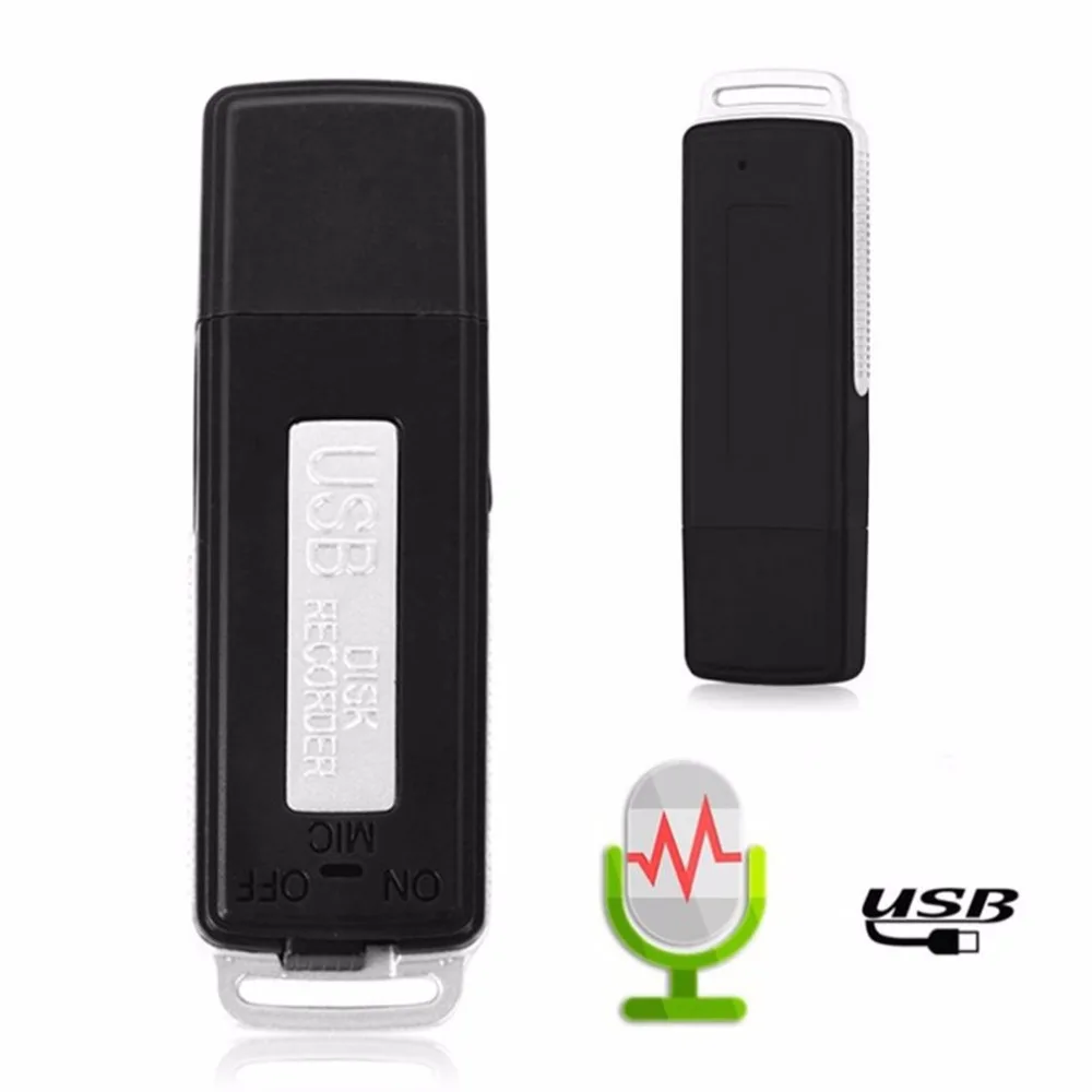 2 в 1 Профессиональный диктофон 8 г 16 мини USB ручка флеш-накопитель диск Цифровой