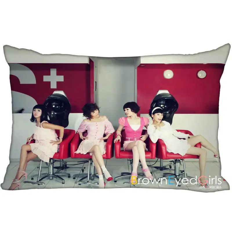 Новое поступление атласная наволочка с коричневыми глазами для девушек 45x35 см