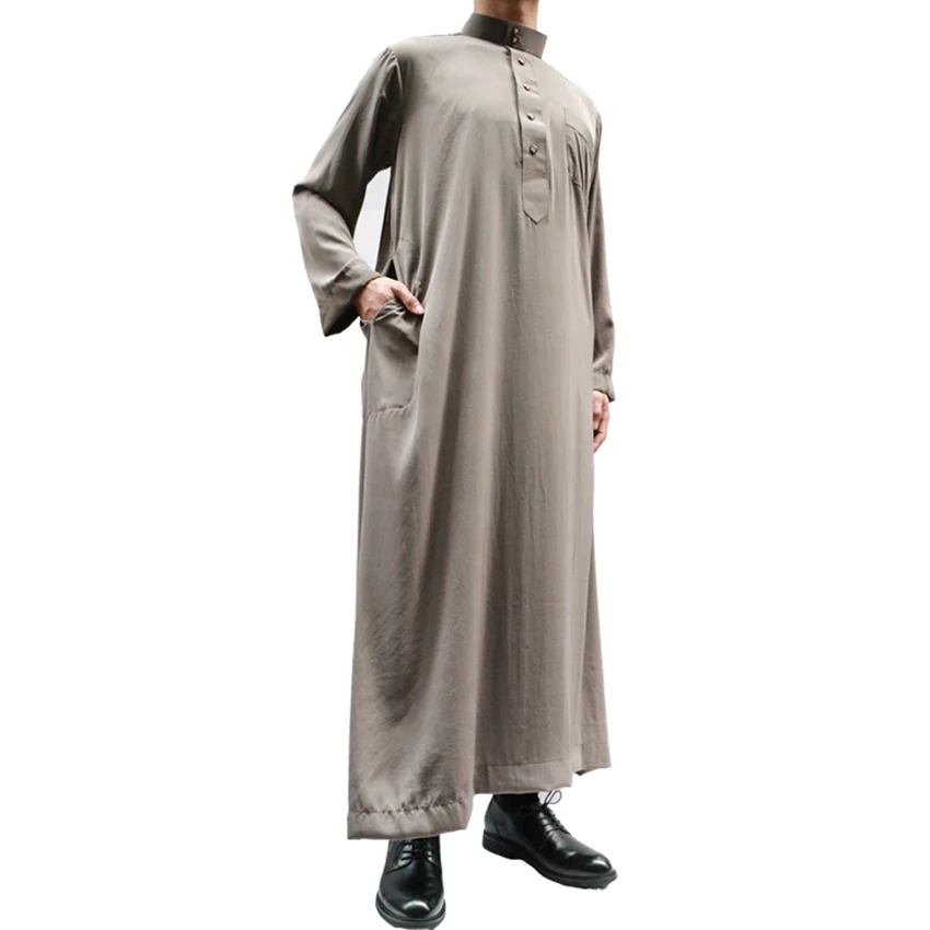 Мужской зимний плотный костюм с длинным рукавом Jubba tobe мусульманские