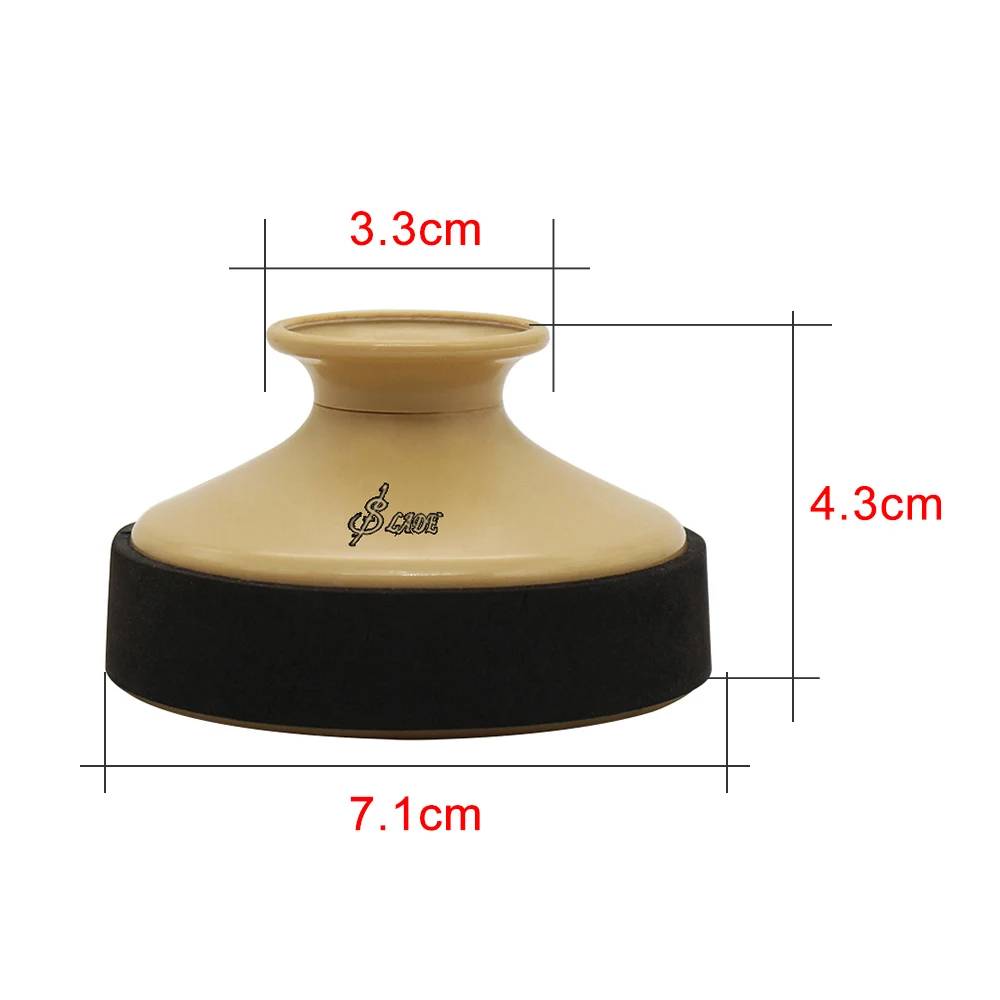 ABS Round Alto Saxophone Sax Mute Dampener Silencer Weak Sound Device Professional Musical Instrument Parts Accessories