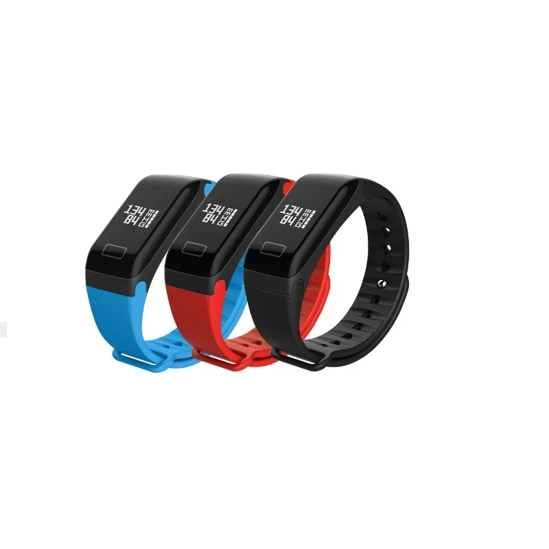 Лидер продаж 0 66 дюймов Smartband крови Давление сердечного ритма умный Браслет F1
