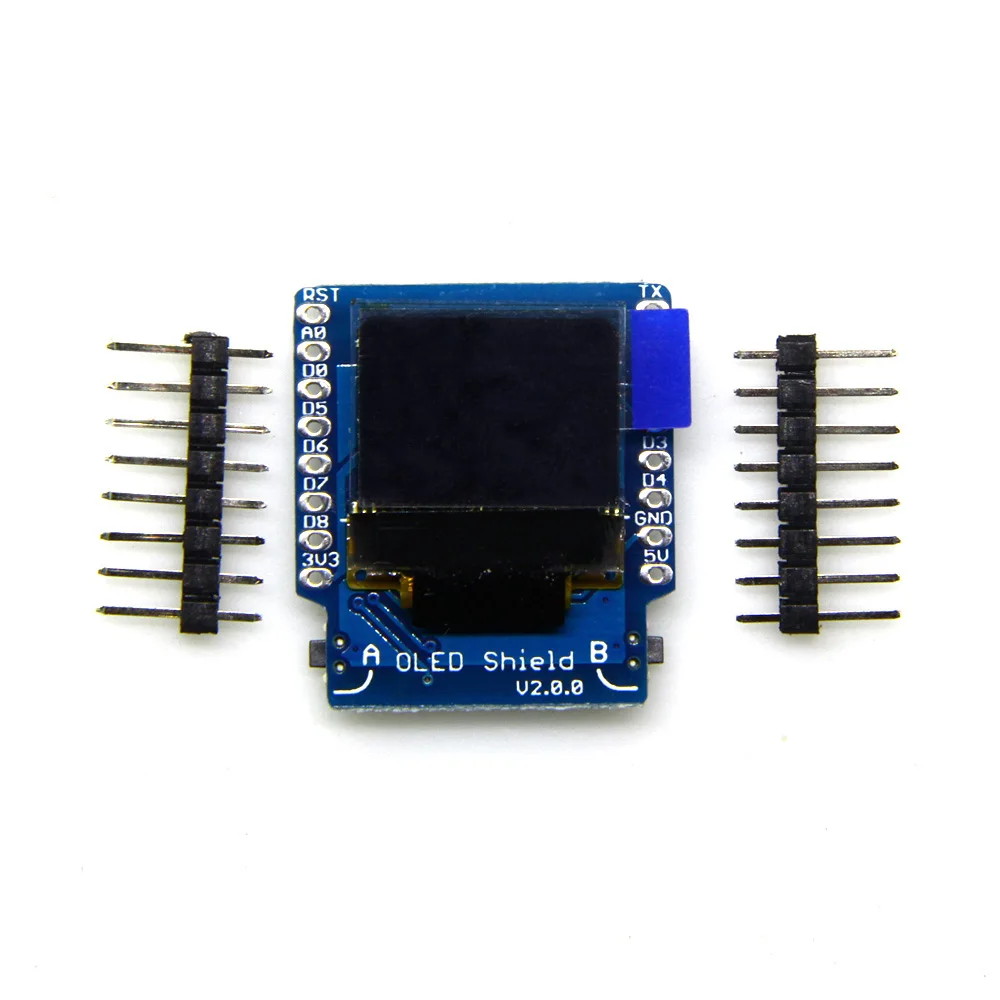 D1 Мини OLED щит V2.0.0 0 66 &quotдюймов 64X48 IIC I2C две кнопки макетная плата | Электроника