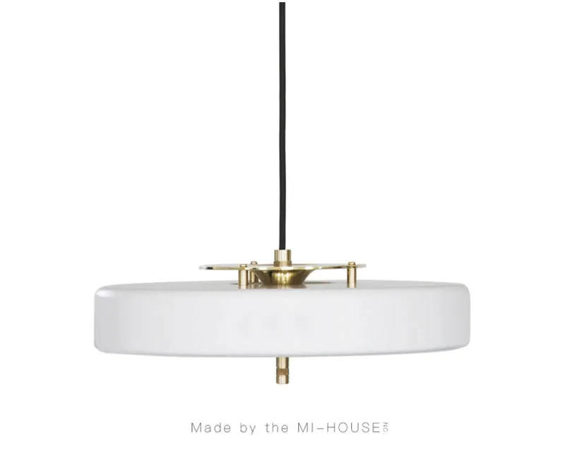 

New creative modern white/black/blue color metal with glass material single hanging lamp for living room bedroom