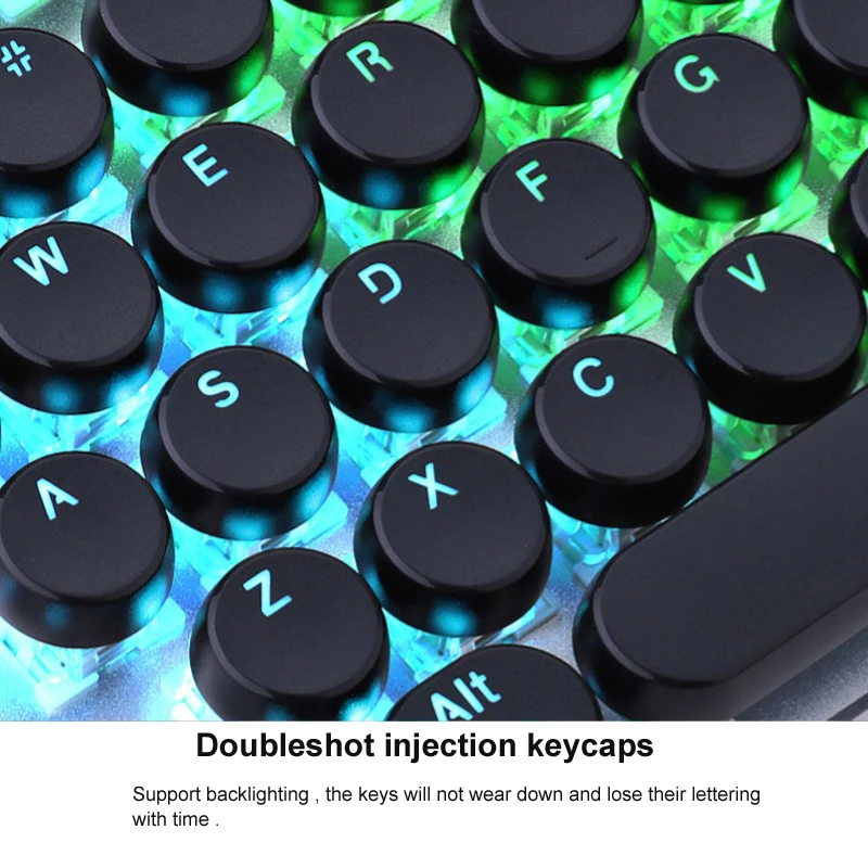 Пишущая машинка круглые колпачки для механической клавиатуры Cherry MX Outemu стволовых Doubleshot подсветкой стимпанк стиль с устройство для извлечения клавиш