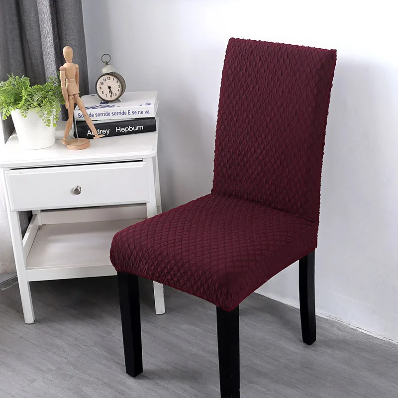 Knitted Thicken Chair Cover Solid Color Spandex Stretch Elastic Removable Anti-dirty Folding Home Decor Protector | Дом и сад