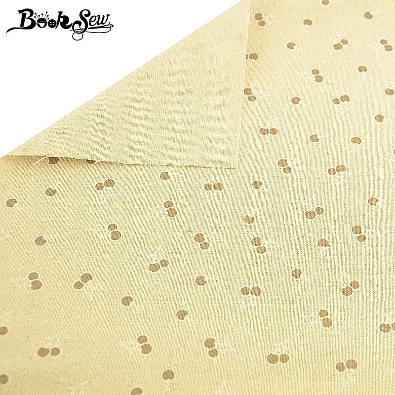 Booksew Tela Algodon желтая вишневая хлопчатобумажная льняная ткань Африканский
