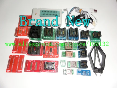 100% ORIGINAL TL866II PLUS Programmer +23 adapters + SOP8 CLIP support QFP32 SOP28 SSOP28 ALL CHIP | Электронные компоненты и