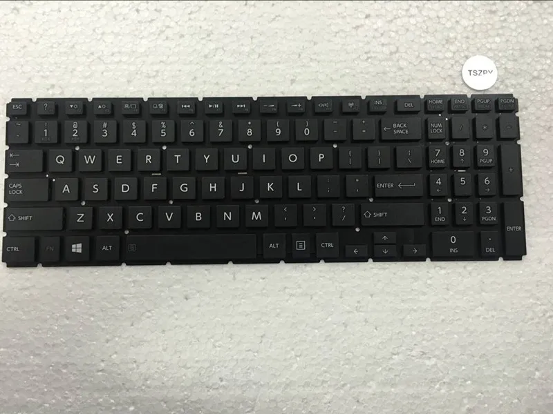Замена клавиатура для ноутбука Toshiba Satellite L50-B клавиатура L50D-B L50T-B L55-B L55D-B L55T-B Ноутбук США черный без рамки