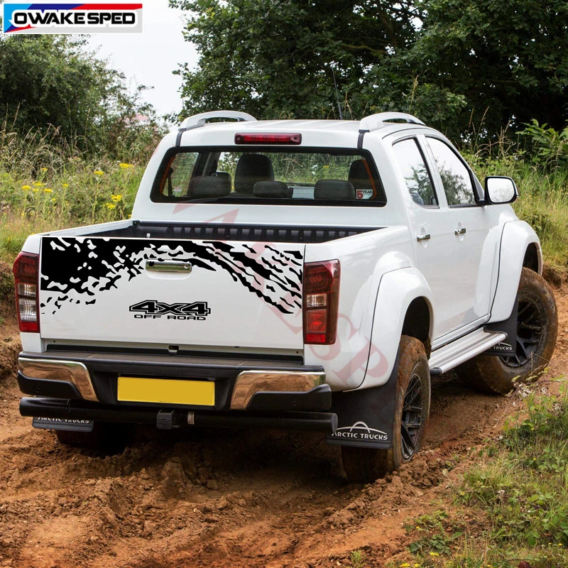 

Декоративная наклейка для багажника для внедорожника ISUZU D-MAX 4x4, спортивные полосы, задний хвост автомобиля, виниловые наклейки, пленка для к...