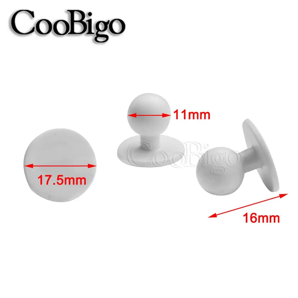 Dia. 11mm White 50 шт., 7 мм, 11 мм, 12 мм, черные и белые пластиковые пуговицы, форма для ресторана, куртка шеф-повара, форма для костюма, пуговицы, детали одежды, аксессуары - Цвет: Dia. 11mm White