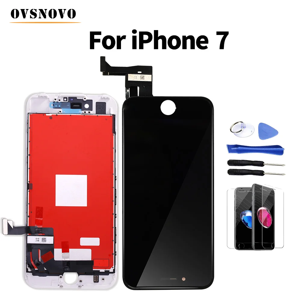 ЖК дисплей Ovsnovo AAA + для iPhone 7 дигитайзер в сборе сменный экран стеклянная защита и