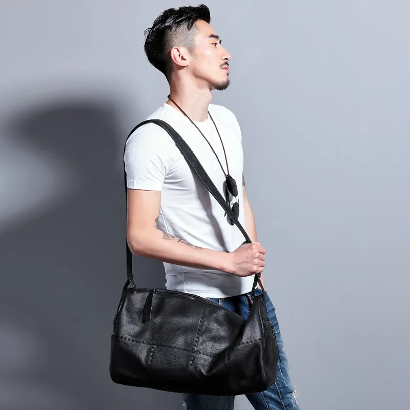 Оригинальная Мужская Дорожная сумка из натуральной яловой кожи мягкая