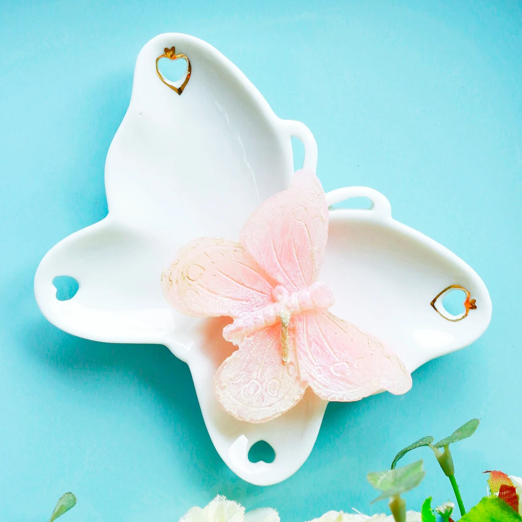 Пепельница керамическая для женщин и девушек милая пепельница с бабочками улицы