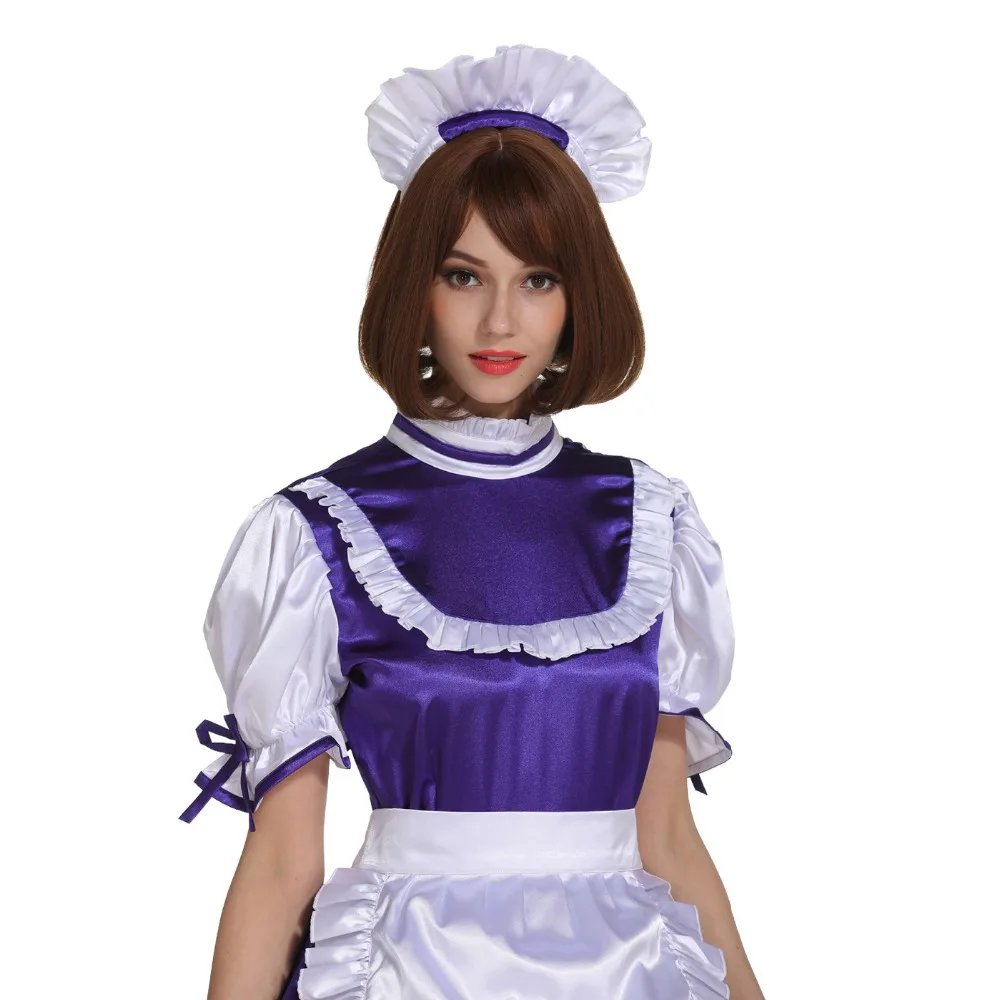 Женское длинное платье с замком фиолетовое для косплея|cosplay costume|long maid costumecosplay