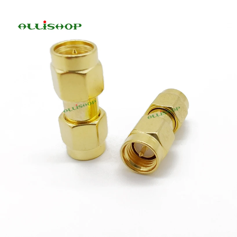 Коаксиальный адаптер SMA Штекер РЧ позолоченный штекер к штекеру прямой RF