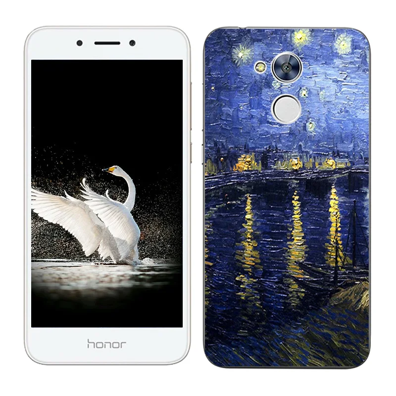 Модный мягкий чехол из ТПУ для Huawei Honor 6A силиконовый с масляной росписью |