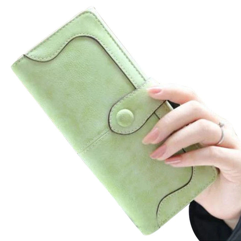green LITTHING, модные женские кошельки, длинный стильный многофункциональный кошелек, кошелек из искусственной кожи, женский клатч, держатель для карт Carteira - Цвет: green