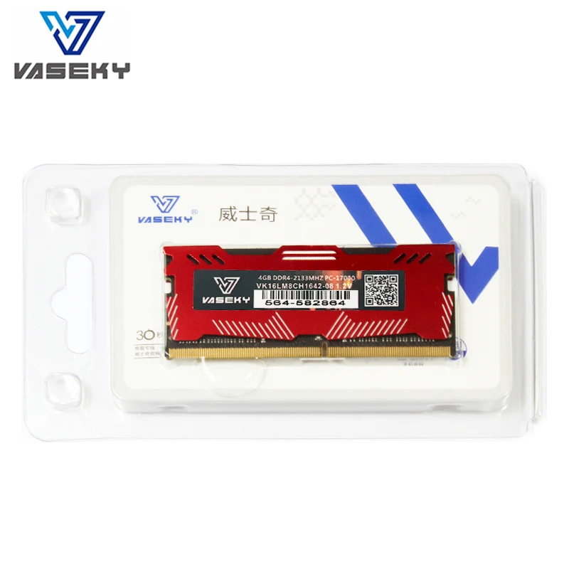 Vaseky 4GB 8GB 4G 8G лэптоп ноутбук Память RAM Модуль памяти компьютер PC4 DDR4 16GB 2133MHZ 2400 MHZ 2666