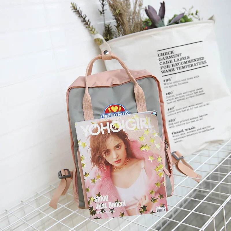 MENGHUO Panelled Waterproof Women Backpack School bag for Girl Ladies Teenagers Casual Travel bags Schoolbag Mochilas | Багаж и сумки