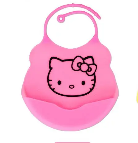 Baby Bibs Pink Мультяшные детские нагрудники, фартук, регулируемые тканевые салфетки для кормления, Детские аксессуары, милые животные, водонепроницаемые, для малышей - Цвет: Baby Bibs Pink