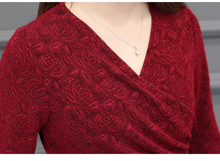 Размера плюс 3XL 4XL 5XL женские блузки Модные топы и 2021 с длинным рукавом Женские
