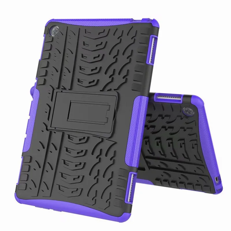 purple 8 цветов Heavy Duty 2 в 1 Гибридный Прочный чехол для huawei MediaPad M5 Lite 10 BAH2-W19 BAH2-L09 BAH2-W09 10," ТПУ+ жесткий чехол из поликарбоната - Цвет: purple