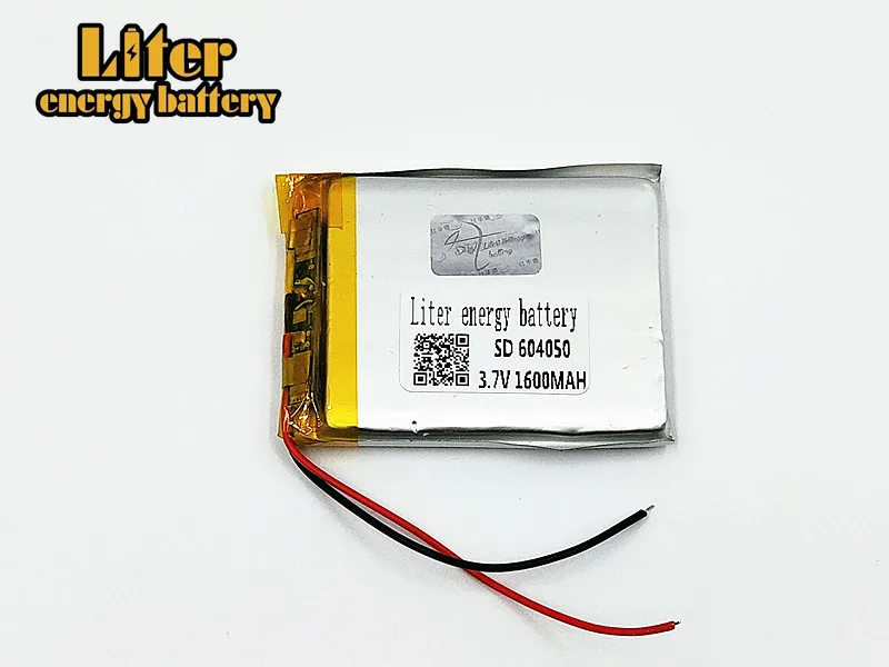3 7 V 1600mAh 604050 литий полимерный литиевый аккумулятор Li Po для игрушек MP3 MP4 MP5 GPS Power Bank