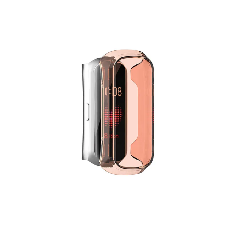 Pink Силиконовый ремешок для часов для samsung Galaxy Fit-e R375, сменный ремешок для часов из ТПУ, полный защитный чехол для Galaxy Fit-e R375, браслет - Цвет ремешка: Pink