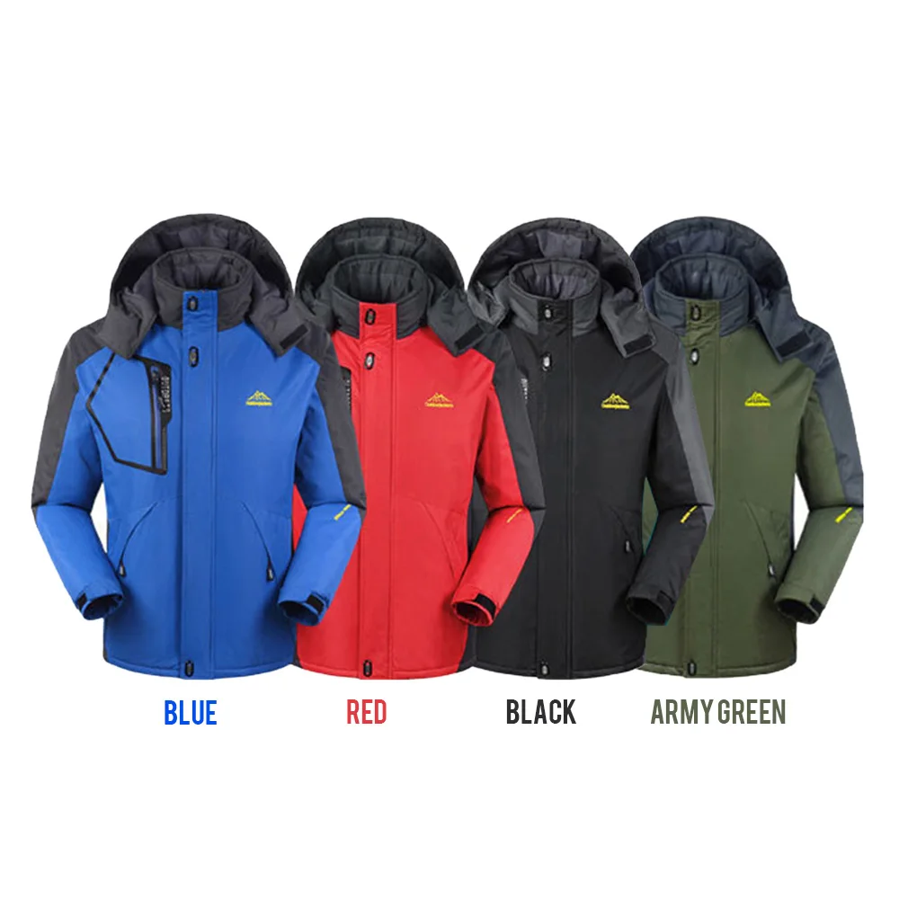 Мужская ветрозащитная флисовая куртка водонепроницаемая спортивная для