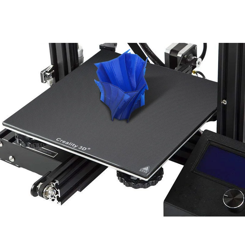Creality 3D принтер 235*235*3 мм ультрабаза черный углерод силикон Хрустальное стекло