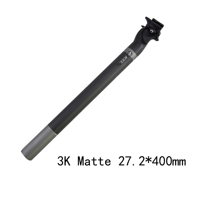 Grey 27.2x400mm RXL SL карбоновый Подседельный штырь для дорожного велосипеда 0 градусов серый/черный Подседельный штырь карбоновый 27,2 дорожный - Цвет: Grey 27.2x400mm