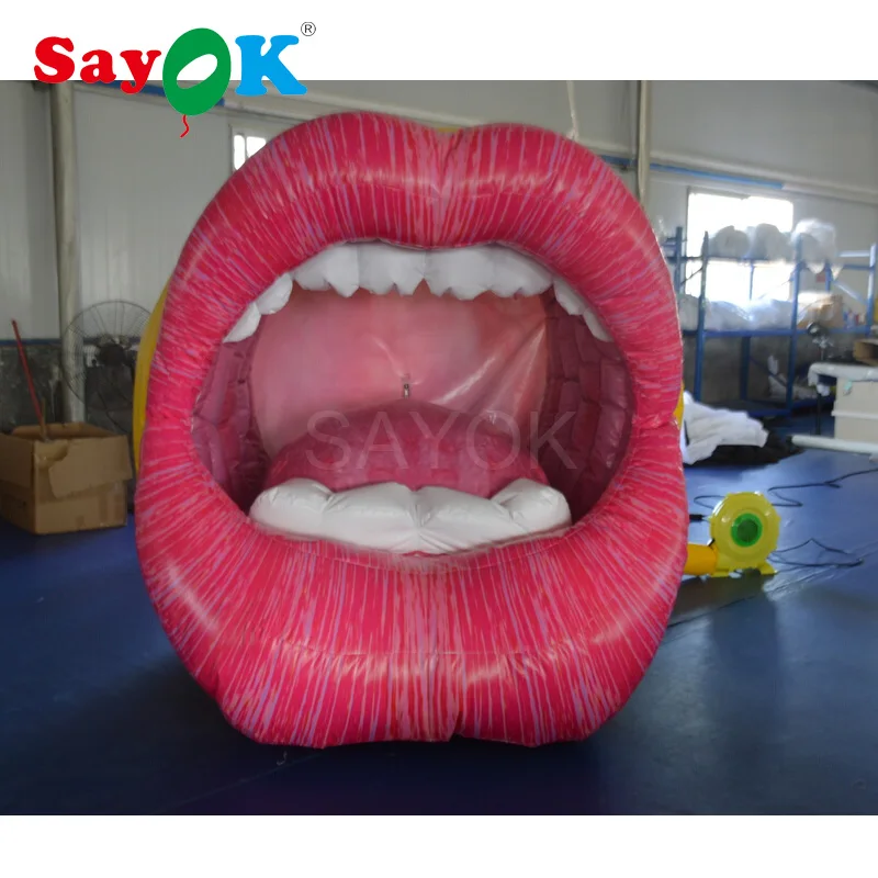 

Яркий дизайн, большая надувная губа для рекламы, сценическое рекламное украшение