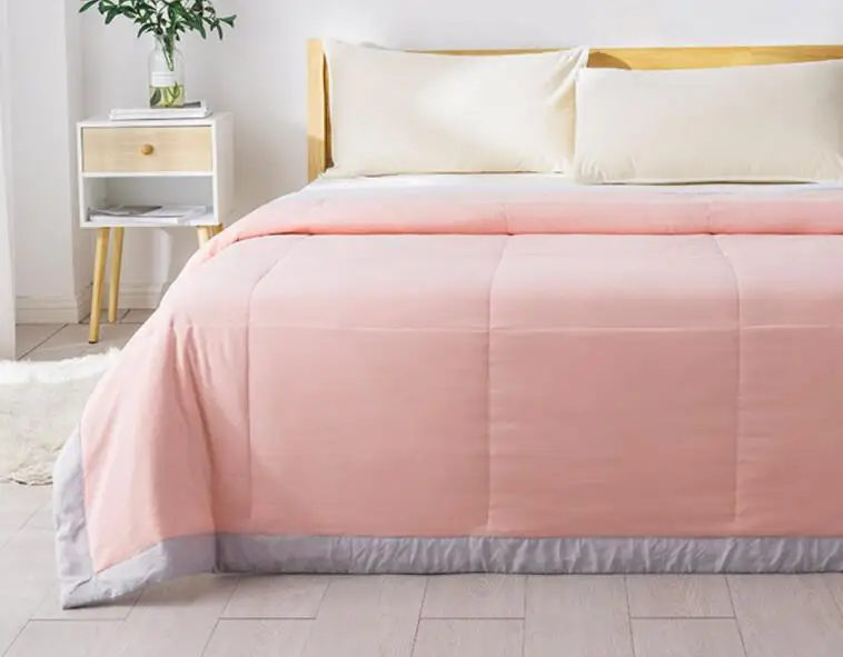Xiaomi Youpin COMOLIVING Антибактериальный кондиционер летом с медной волоконной тканью, длительный Антибактериальный уход - Цвет: pink 100  140cm