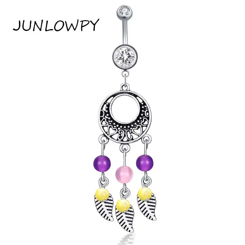 JUNLOWPY кольцо для живота 20 штук пирсинг ювелирные изделия тела без никеля