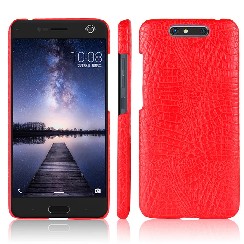 Жесткий чехол ZTE V 8 Blade V8 из поликарбоната и искусственной кожи с крокодиловой