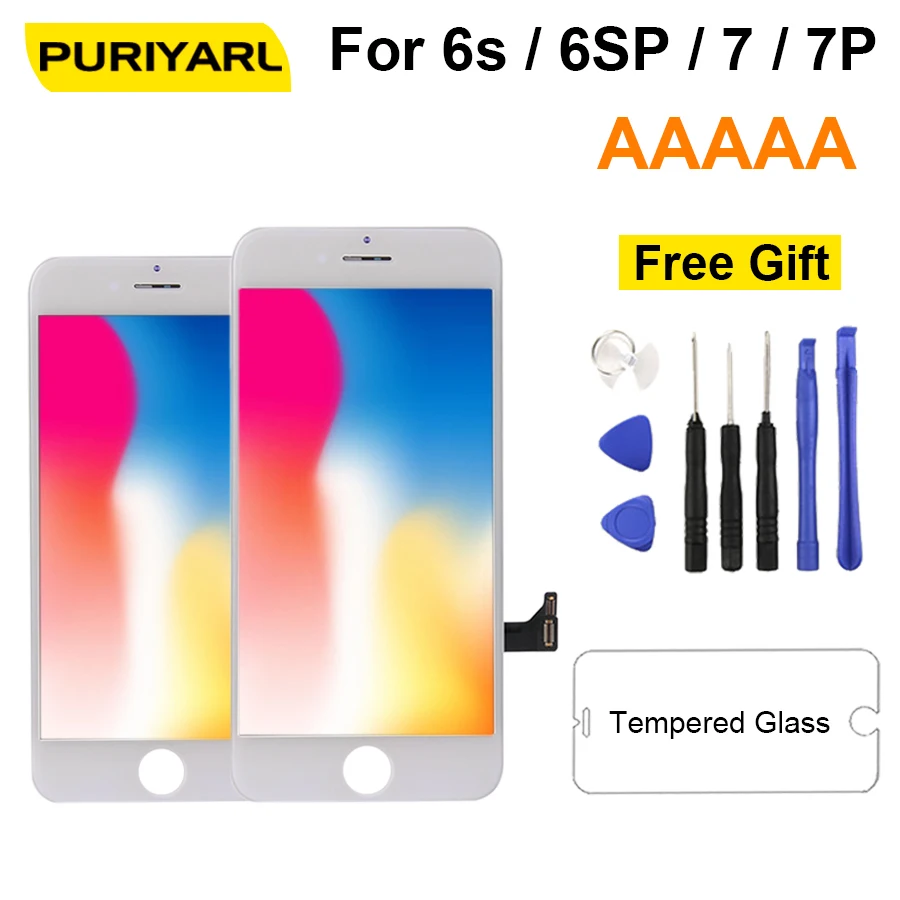 ЖК экран AAAAA для iPhone 7 Plus 6 6S дисплей с 3D сенсорным экраном в сборе замена без битых