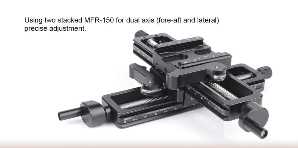 SUNWAYFOTO MFR-150 макро фокусировочная направляющая/MRF-150S макро фокусировочная направляющая с винтовым зажимом-зажим для ручек 4-полосная слайдер