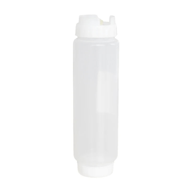 12-32oz FIFO первый в первый из коммерческий двойной выдавливать пластиковая бутылочка для соуса - Цвет: 16oz 480ml