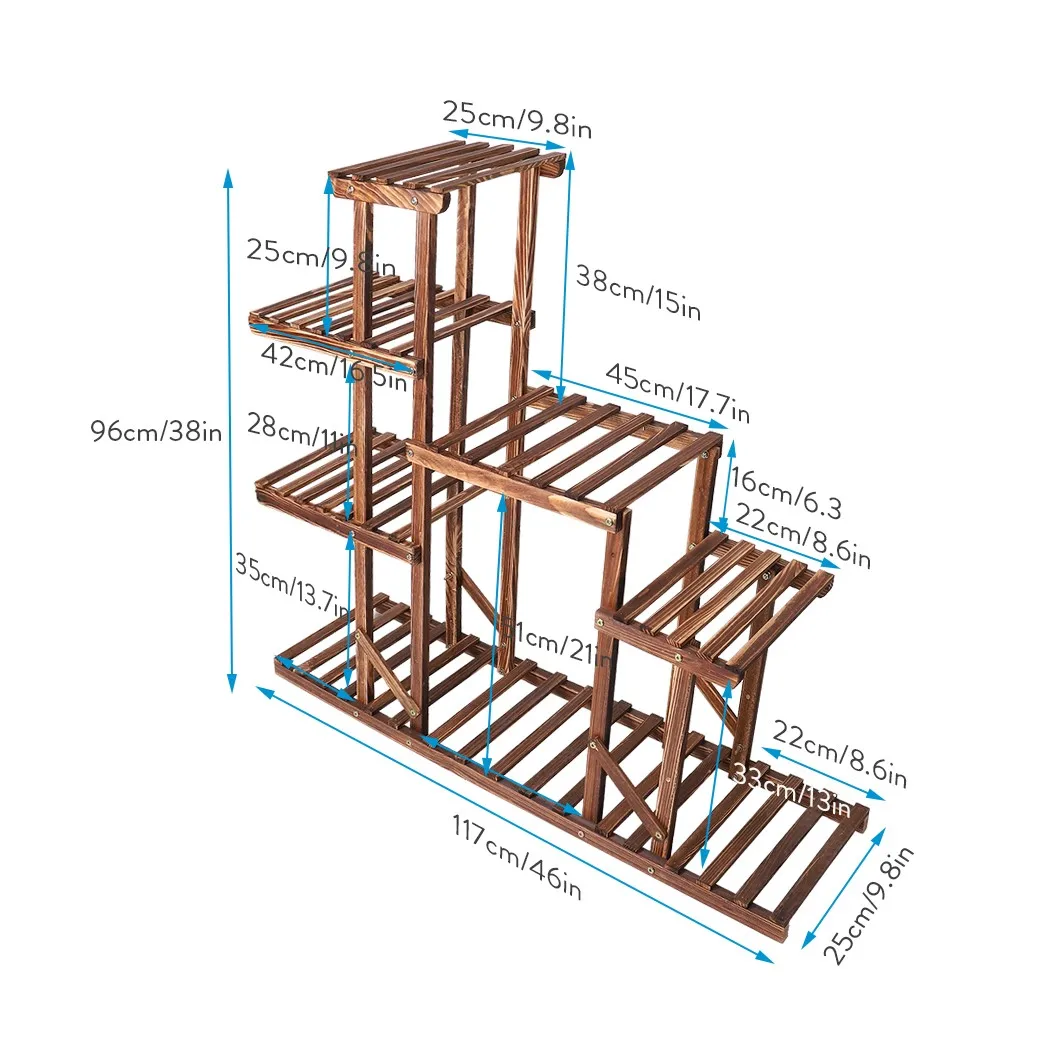 Садовый цветок Дисплей Стенд 8 ярусов плантатор полка завод дисплей стойки для